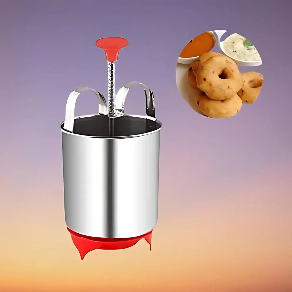 Stainless Steel Medu Vada Maker with Stand – Perfect Vadas Every Time @ Just ₹499