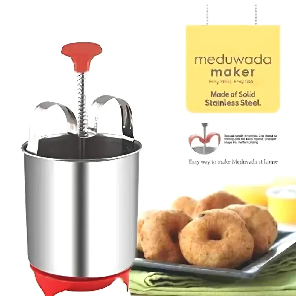 Stainless Steel Medu Vada Maker with Stand – Perfect Vadas Every Time @ Just ₹499