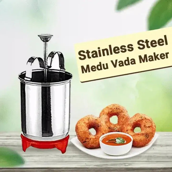 Stainless Steel Medu Vada Maker with Stand – Perfect Vadas Every Time @ Just ₹499
