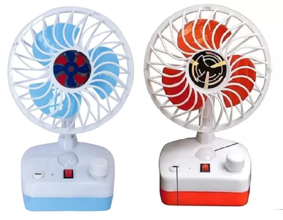 Rechargeable Portable Fan with LED Light @ Just Rs.599/-