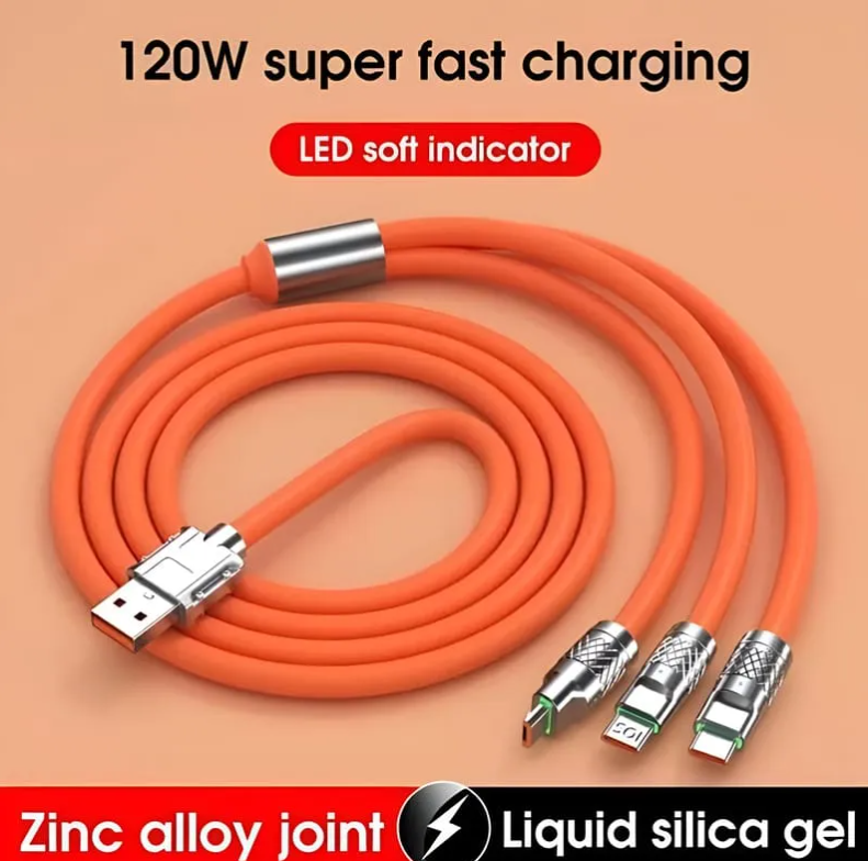 Fast Charging Data Cable 3 in 1 @ Just Rs.499/-
