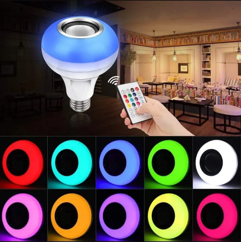 Color Changing LED Bulb with Bluetooth Speaker & Remote @ Just Rs.599/-