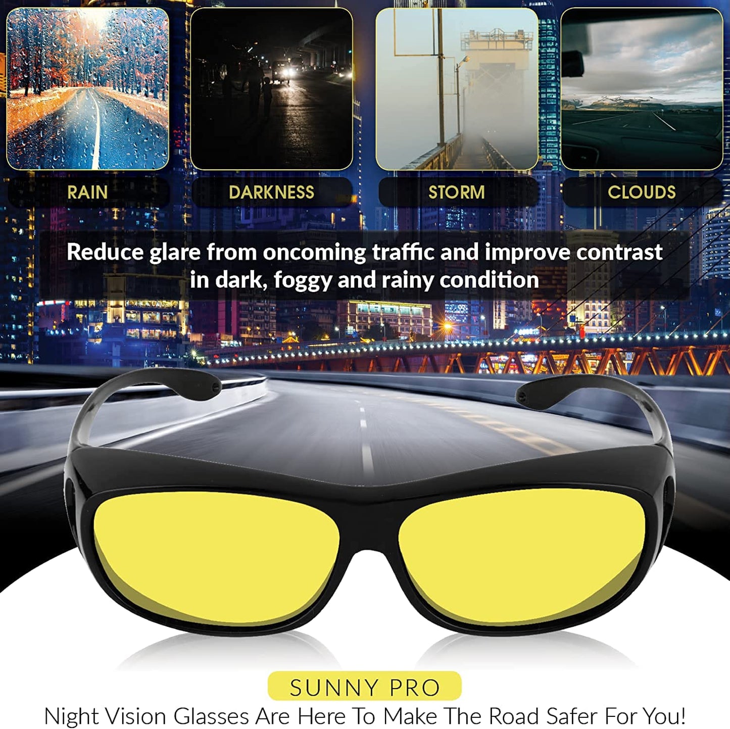 Anti Glare Day & Night HD Vision Wrap Around Goggles With Free Golden Digital Watch @ Rs. 599/- No Shipping Charges