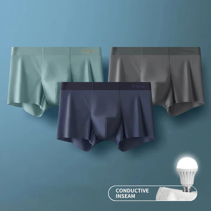 Men's Ice Silk Briefs Boxers - Buy 1 Get 2 Free @ Just Rs.599/-
