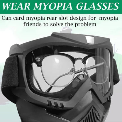 All-in-One Face Shield & Safety Glasses – Clear, Reusable & Dustproof @ Just ₹599