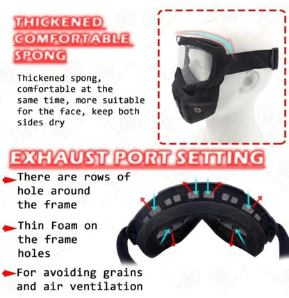 All-in-One Face Shield & Safety Glasses – Clear, Reusable & Dustproof @ Just ₹599